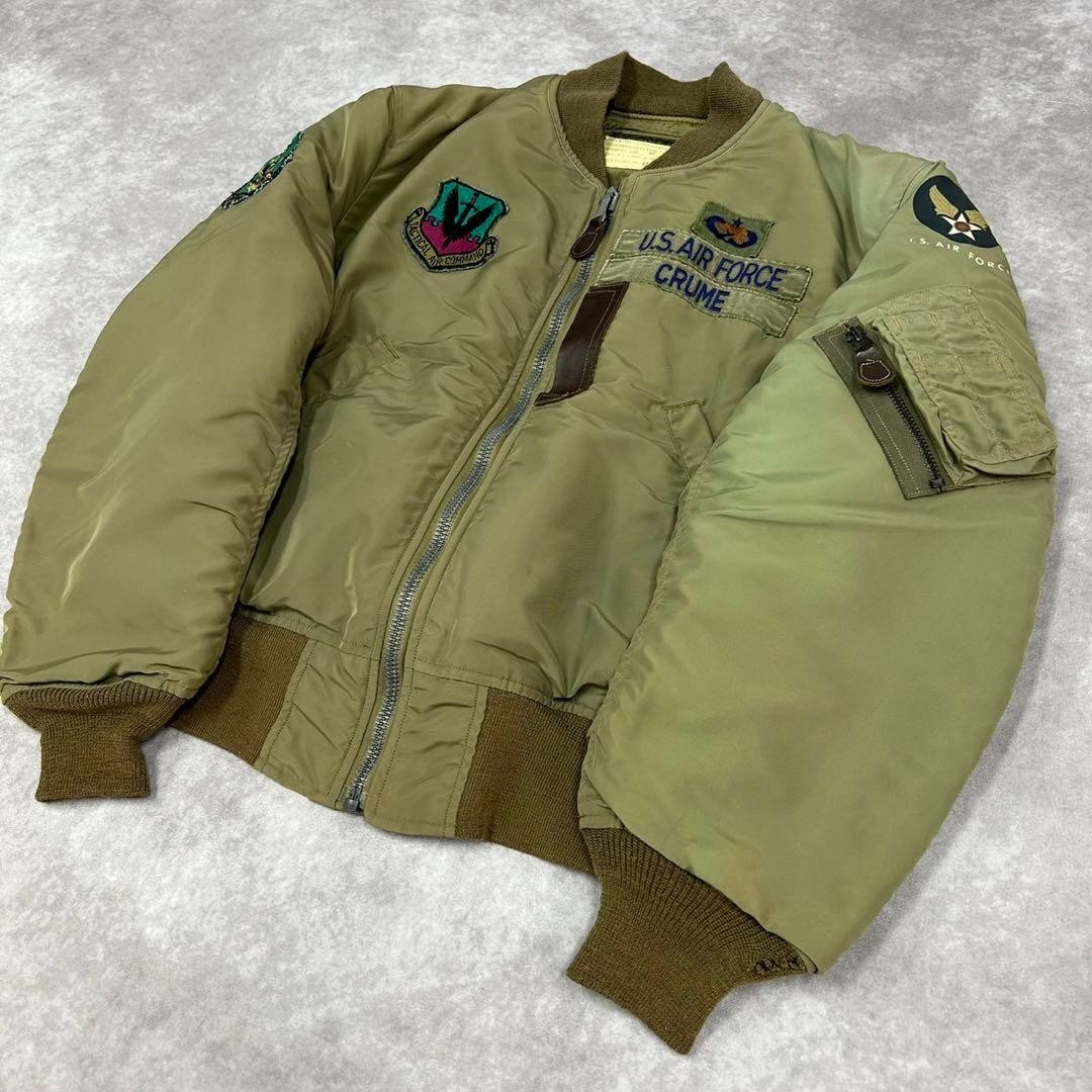Buzz Ricksons B-15C Nylon Flight Jacket Khaki Jap… - image 5