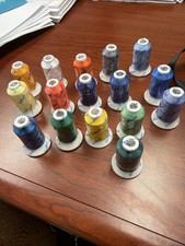 Simthread Polyester Embroidery Thread Lot   1 6 Spools   120D/2   550m   NEW