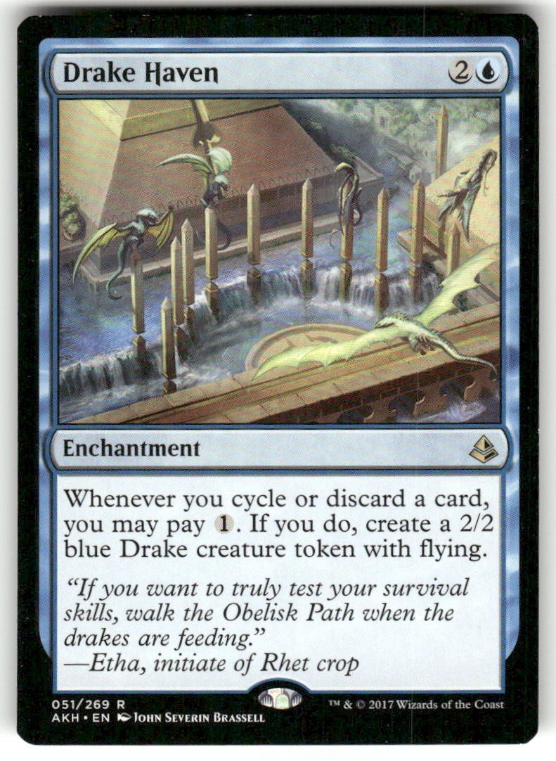 Drake Haven 51 Rare Amonkhet Magic: The Gathering Near Mint