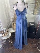 Maxi Vestido Windsor Para Mujer Azul Halter Talla M Formal Vestido de Noche