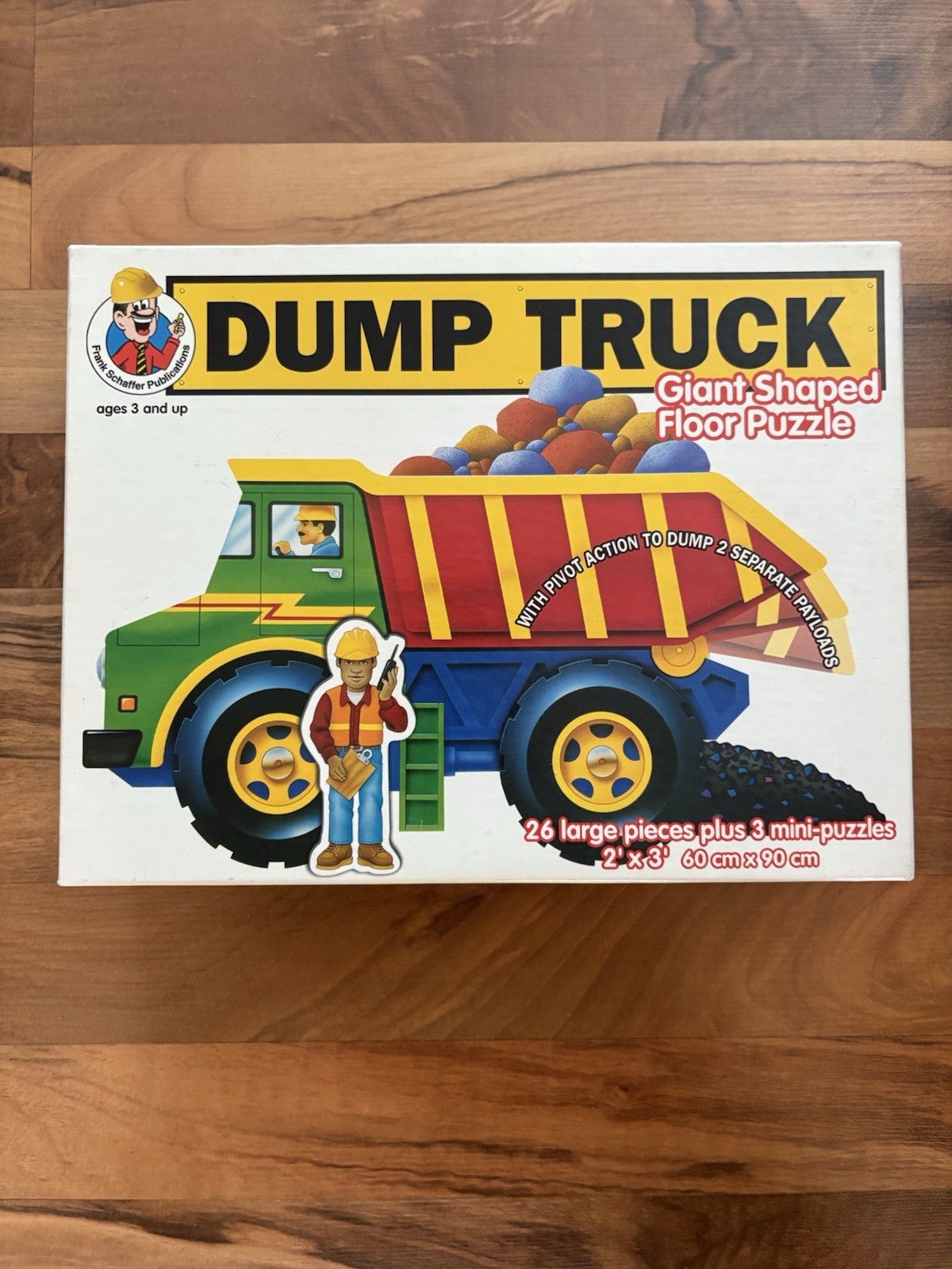Vintage Rare Dump Truck Giant Floor Puzzle.  Complete. Frank Schaffer 1998.