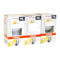 3X Osram GlüHbirnen 75Watt E27 Opal Soft White Bellalux T60 SIL Warmweiß Dimmbar