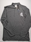 New Men's Michigan State Spartans Antigua Mock Neck Sweatshirt Size Medium