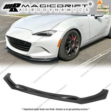 For 16-25 Mazda Mx-5 Miata Front Bumper Lip Spoiler Splitter Unpainted Pu