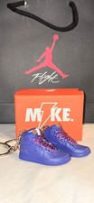 Unisex Purple Sneaker Keychain Set with Box and Bag One Size