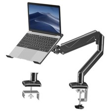 Laptop Stand Desk Mount, 2 in 1 Function, Single Monitor Laptop Desk Mount
