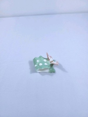 Vintage 1986 Porcelain Butterfly Napkin Holder Pink Bone China, Philippines