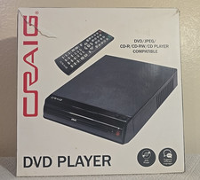 Craig DVD512A Compact DVD Player w Remote DVD/JPEG/CD-R/CD-RW/CD