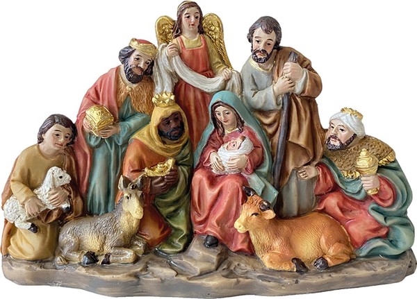 Krippenfigur Krippenblock 8 Cm Polyresin Deko Weihnachtsdeko-image