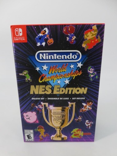 NEW = = World Championship: NES Edition Deluxe Set (Nintendo Switch) = = SEALED