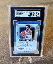 2022 Panini Contenders Optic Basketball Tre Mann 116 Silver Prizm Auto SGC 9.5
