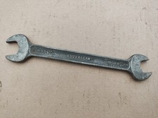 VINTAGE SUPERSLIM OPEN ENDED FLAT SPANNER 3/8W x 5/16W  OLD CAR TOOL KIT