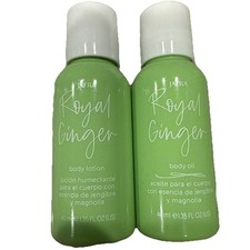 Jafra Royal Ginger Body oil and Royal Ginger Lotion Mini SIZE 1.35 FL.OZ. SET