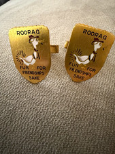 Vintage men s social club cuff links ROORAG
