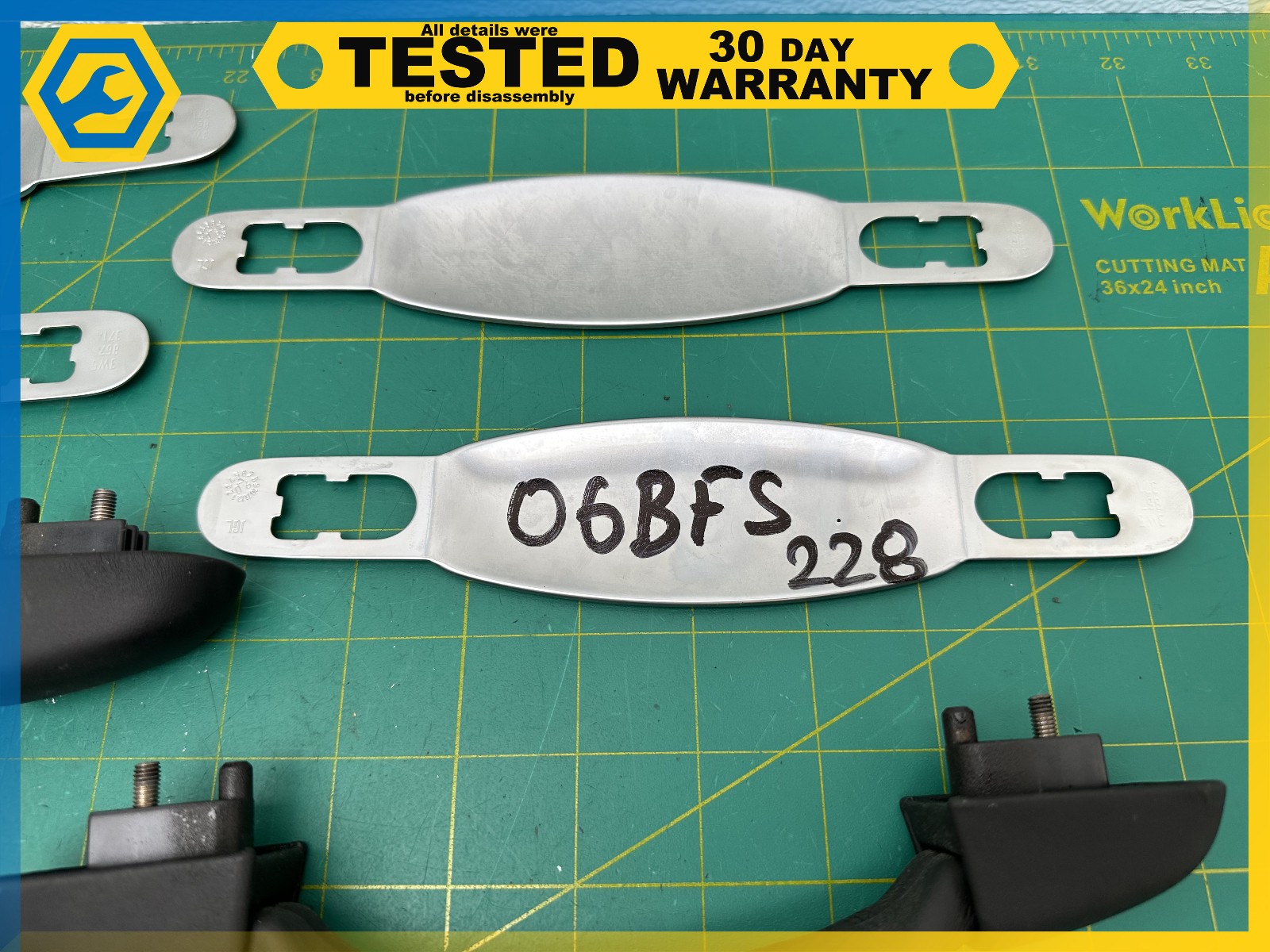 06-12 BENTLEY Flying Spur ROOF OVERHEAD GRAB HANDLE SET OF 4 OEM