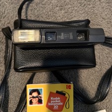 Kodak Ektralite 10 Pocket Camera 110 Film Vintage Black with Case and Manual