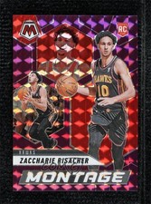 2024-25 Panini Mosaic Montage Purple Prizm 47/99 Zaccharie Risacher #8 16wc
