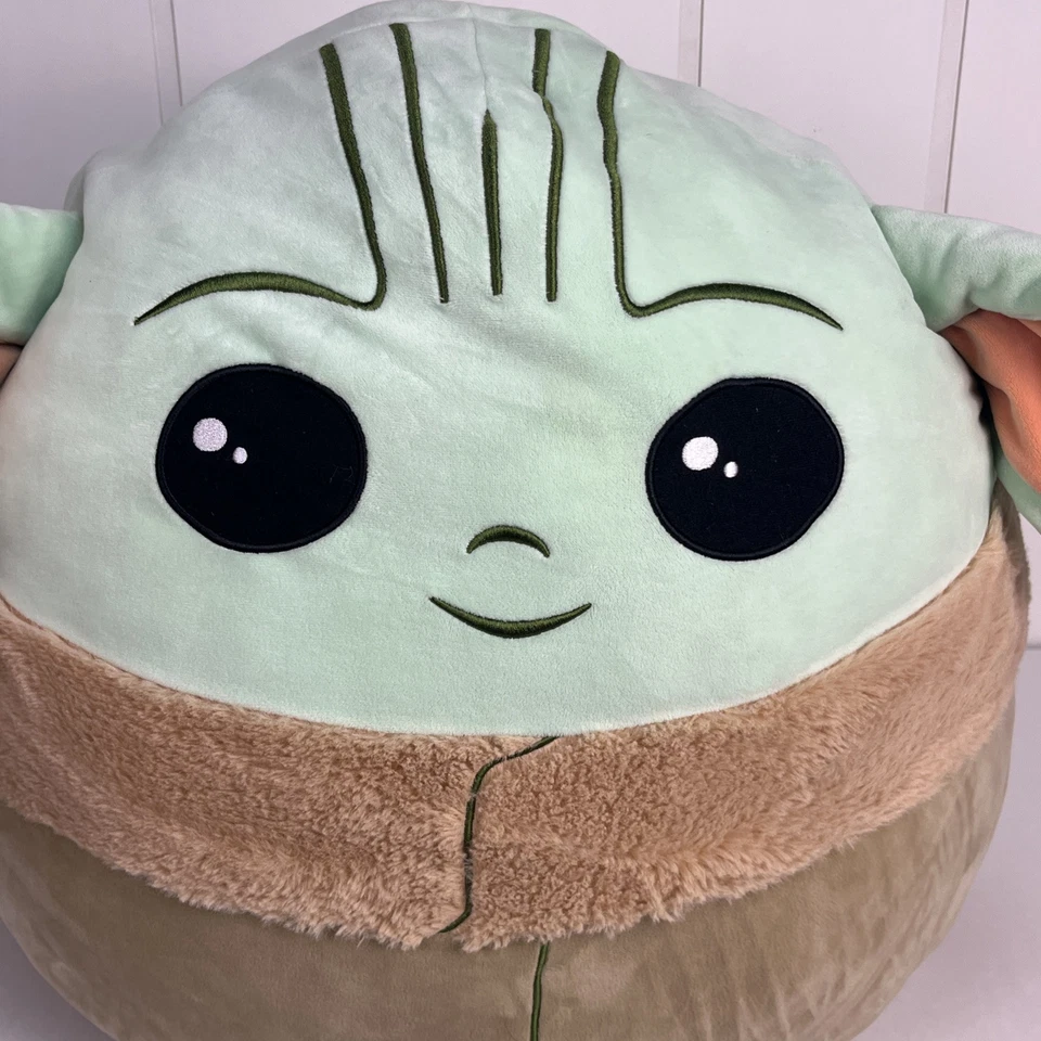 Squishmallows Star Wars 20" XL Grogu Baby Yoda The Child Mandalorian Jumbo Plush - Image 2 of 4