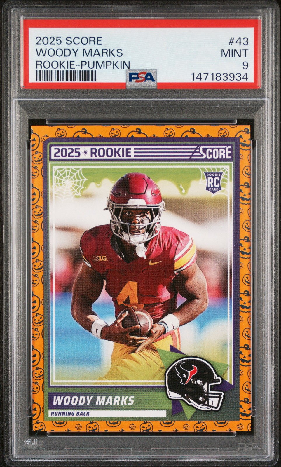 Woody Marks Panini Score-A-Treat #43 Rookie-Pumpkin