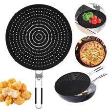 32cm Fettspritzschutz Überkochschutz Pfannenspritzschutz Universal für Pfanne