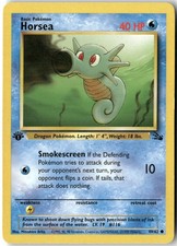 horsea pokemon card value Horsea 49/62 Fossil Set Pokemon TCG Card In Protective Penny Sleeve – The  Game Experts main image 1