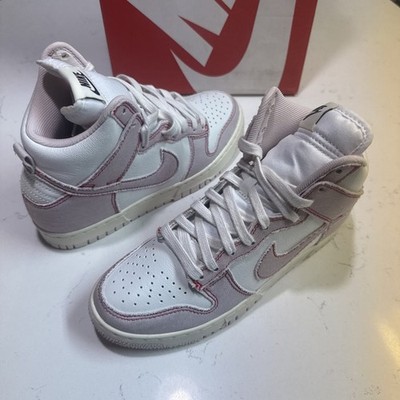 Nike Dunk High 1985 Pink Denim Barely Rose Mens Size 5 / Women 6.5 DQ8799-100