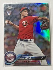 2018 Topps Chrome Felix Jorge RC #127 Refractor Minnesota Twins