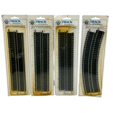 Bachman Tracks HO Scale 3 Packs 9" Straight And 1 Pack 18” Radius 16pc Total NIP