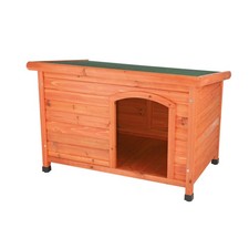 TRIXIE natura Classic Dog House - Wooden Outdoor Shelter with Weatherproof Se...