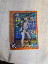 2025 TOPPS CHROME CODY BELLINGER /25 Orange  Wave - YANKEES