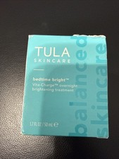 TULA Bedtime Bright Vita-Charge Overnight Brightening Treatment 50 mL New NIB