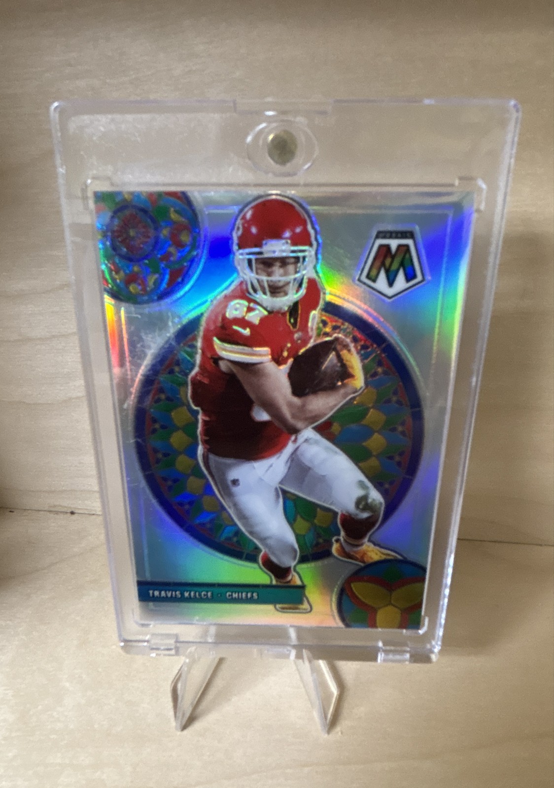 2021 Panini Mosaic - Glass Mosaic Travis Kelce #GM-15