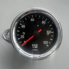 Vintage Motorcycle Vdo 12k Rpm 2 38 Motorcycle Tachometer Cafe Racer Untested