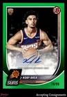 2025-26 Bowman Rookie Autographs Green Border #RVAKB Koby Brea RC AUTO 70/99