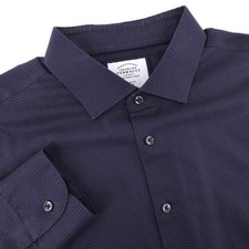 Charles Tyrwhitt Classic Fit Non-Iron Button Down Shirt Purple Mens 19 37 XXL
