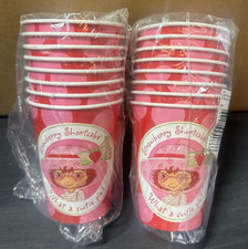 STRAWBERRY SHORTCAKE PARTY HOT / COLD CUPS 9 oz - LOT OF 2 PACKAGES