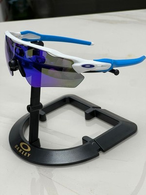 New OO9208 Oakley Radar EV PatnSunglassesWhite Blue Frame Polarized Lenses