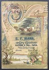 Antique 1890 The Capital Almanac,Full Page Prints, S.F. Mann Dry Goods,Arcade NY — photo 8