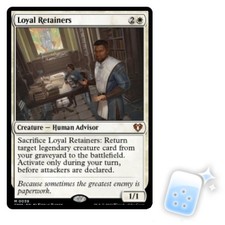 LOYAL RETAINERS Commander Masters Magic MTG MINT CARD
