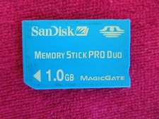 SanDisk 1GB Memory Stick Pro Duo Genuine Memory Card For Sony Camera