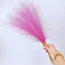 10pcs Artificial Pampas Grass Fake Reed Flower Bunch Wedding Home Decor Bunch