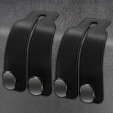 Car Seat Back Storage Hook, Car Hooks for Headrest, Car Headrest Hooks for Black