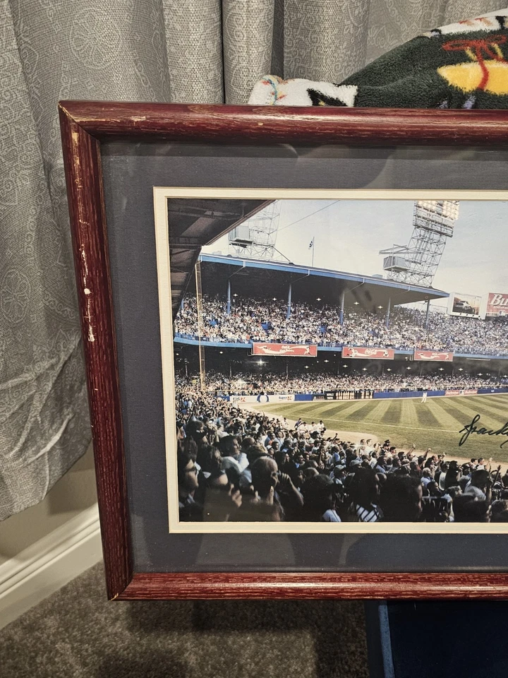 Póster enmarcado de los Tigres de Detroit último lanzamiento en el Tiger Stadium firmado Sparky Anderson Foto 3 de 4