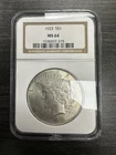 1923 NGC MS 64 Peace Silver Dollar United States of America $1 Coin -C20