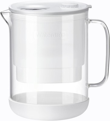 Waterdrop PT-72W Glass Water Filter Pitcher, 7-Cup, Eco-Friendly, NSF/ANSI 53, 4