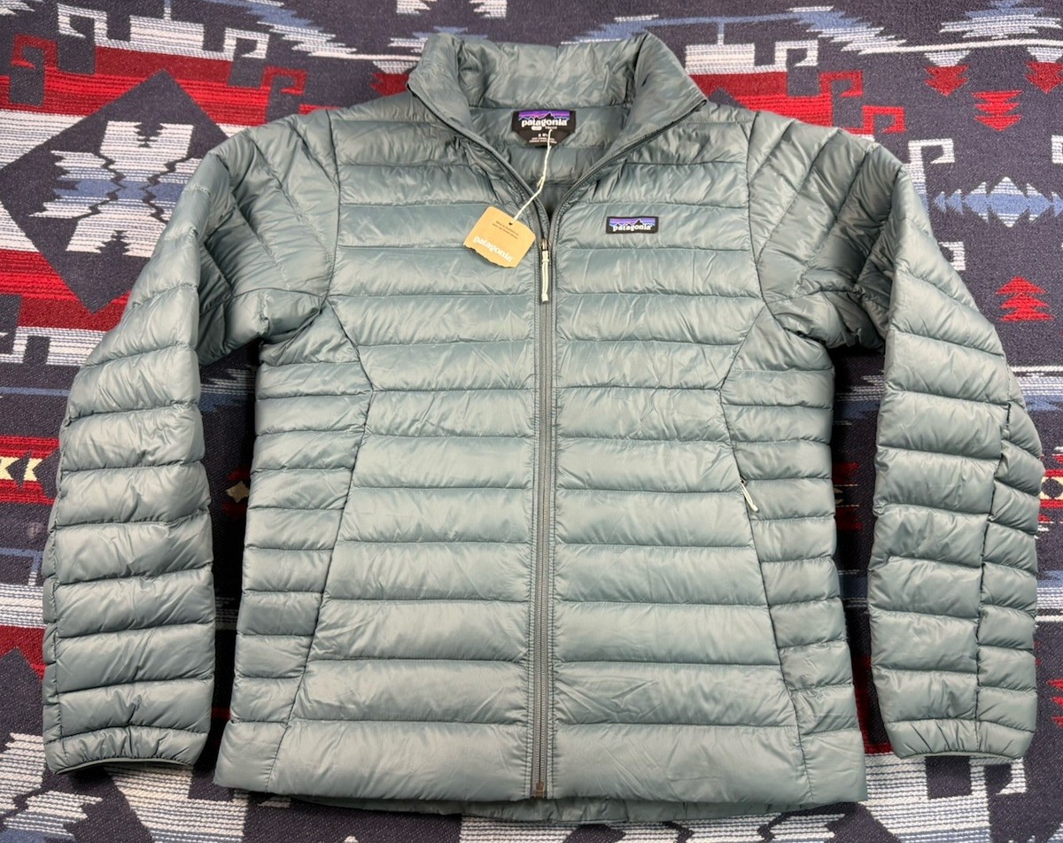 Patagonia Men's Down Sweater Full Zip Jacket Sz S Nouveau Green