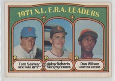 1972 O-Pee-Chee League Leaders Tom Seaver Don Wilson Dave Roberts #91 HOF 0m8e