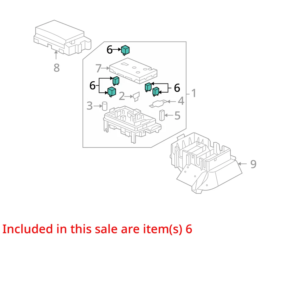 2003 Chevrolet Trailblazer Headlight Relay PN: 15016745 - Image 4 of 4