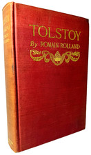 Tolstoy, Romain Rolland, 1911 First Edition Hardcover, Very Good
