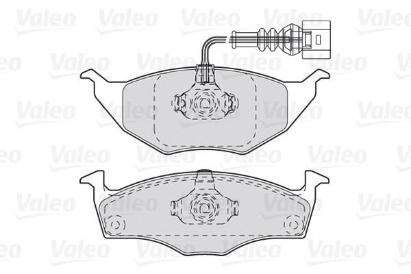 Kit plaquette de frein Valeo 301734 garniture frein à disque voiture